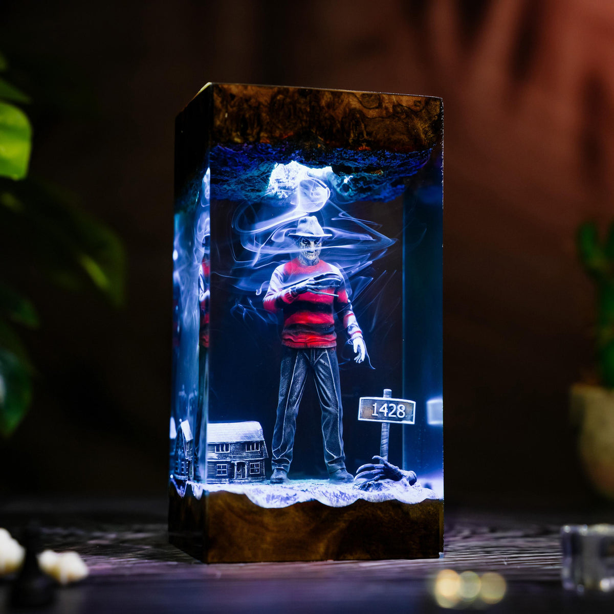 Freddy Krueger A Nightmare on Elm Street Epoxy Resin Lamp