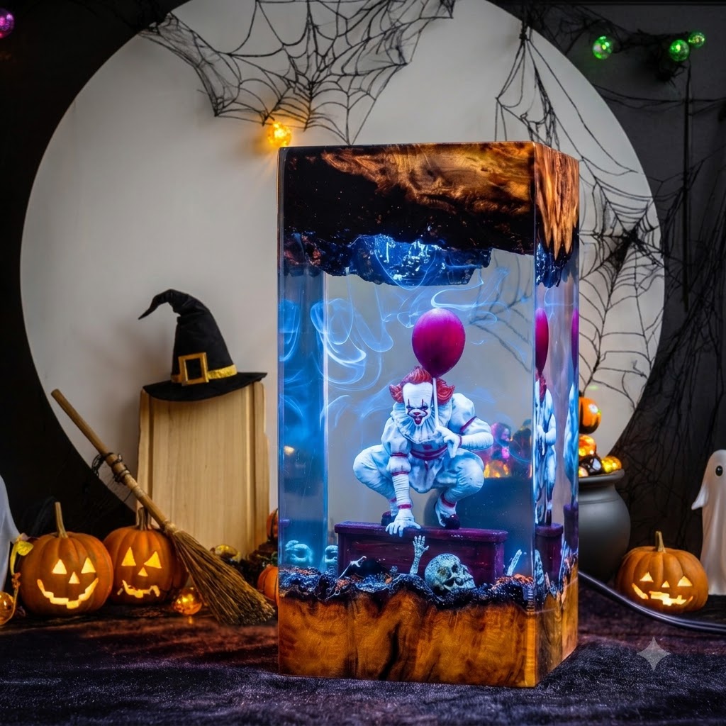 Pennywise Clown Diorama Resin Lamp