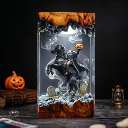 Headless Horseman Sleepy Hollow Epoxy Resin Lamp