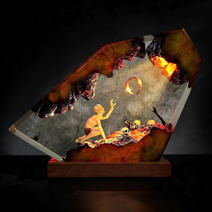 Lord of the Rings Gollum Epoxy Resin Lamp