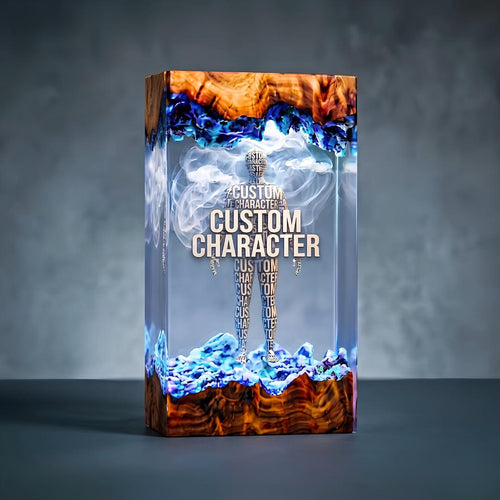 Handmade Personalized Job Hero Resin Lamp - Custom 3D Profession Gift