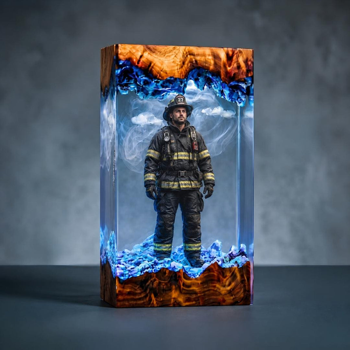 Handmade Personalized Job Hero Resin Lamp - Custom 3D Profession Gift