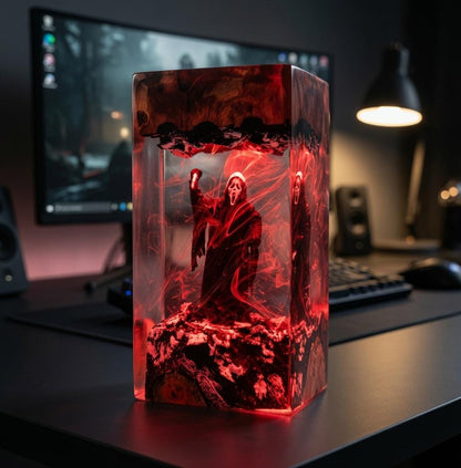Ghostface Scream Epoxy Resin Lamp