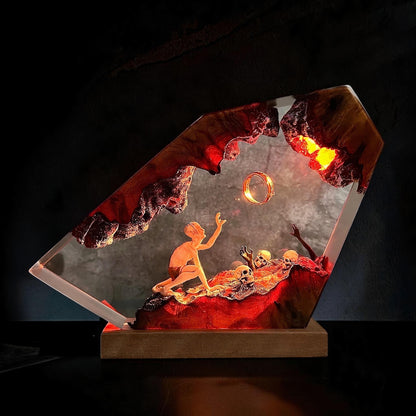 Lord of the Rings Gollum Epoxy Resin Lamp
