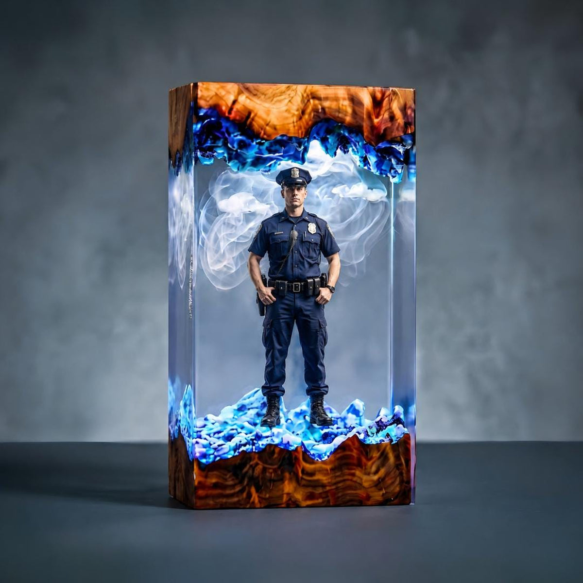Handmade Personalized Job Hero Resin Lamp - Custom 3D Profession Gift