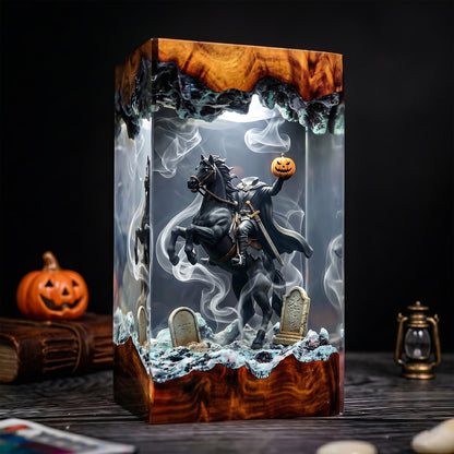 Headless Horseman Sleepy Hollow Epoxy Resin Lamp