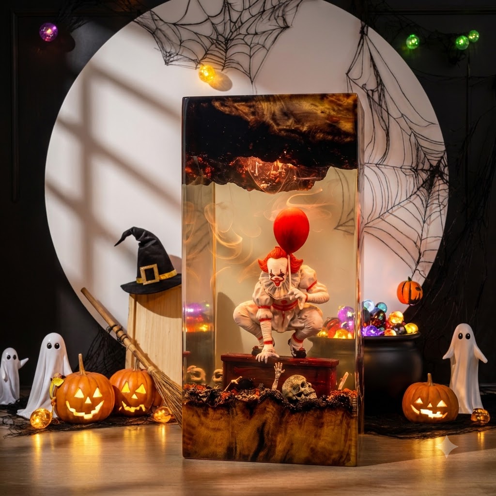 Pennywise Clown Diorama Resin Lamp