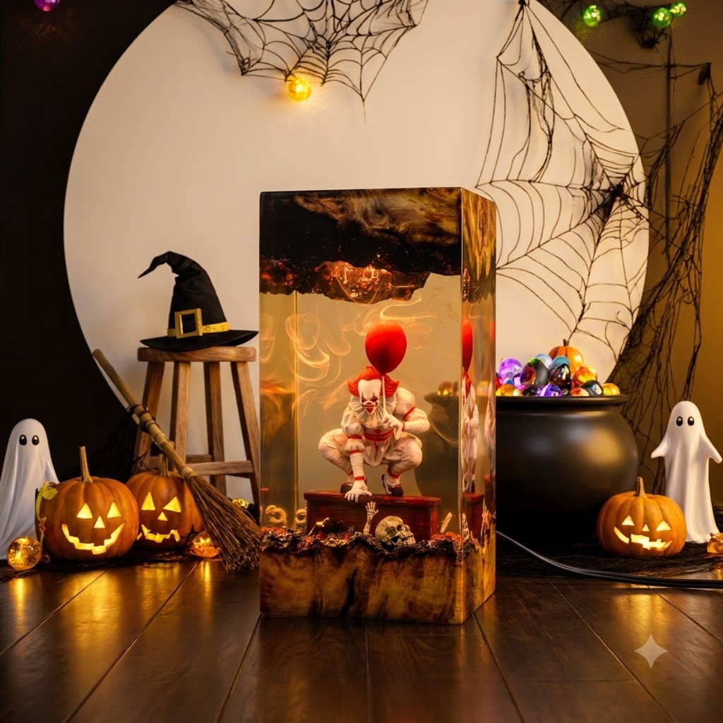 Pennywise Clown Diorama Resin Lamp