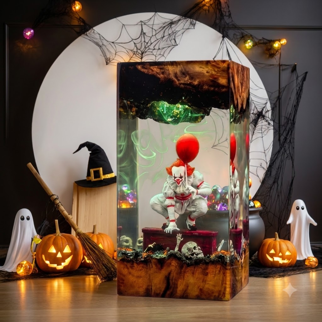 Pennywise Clown Diorama Resin Lamp