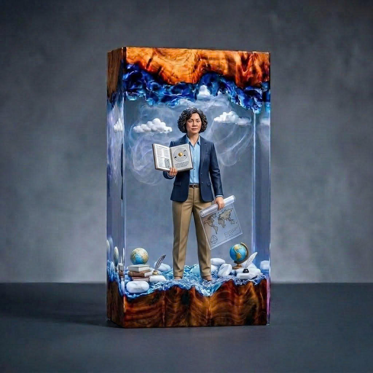Handmade Personalized Job Hero Resin Lamp - Custom 3D Profession Gift