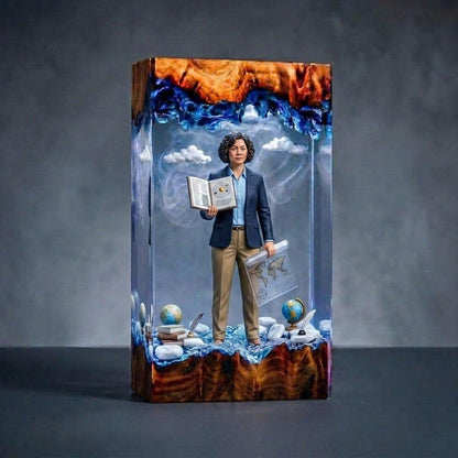 Handmade Personalized Job Hero Resin Lamp - Custom 3D Profession Gift