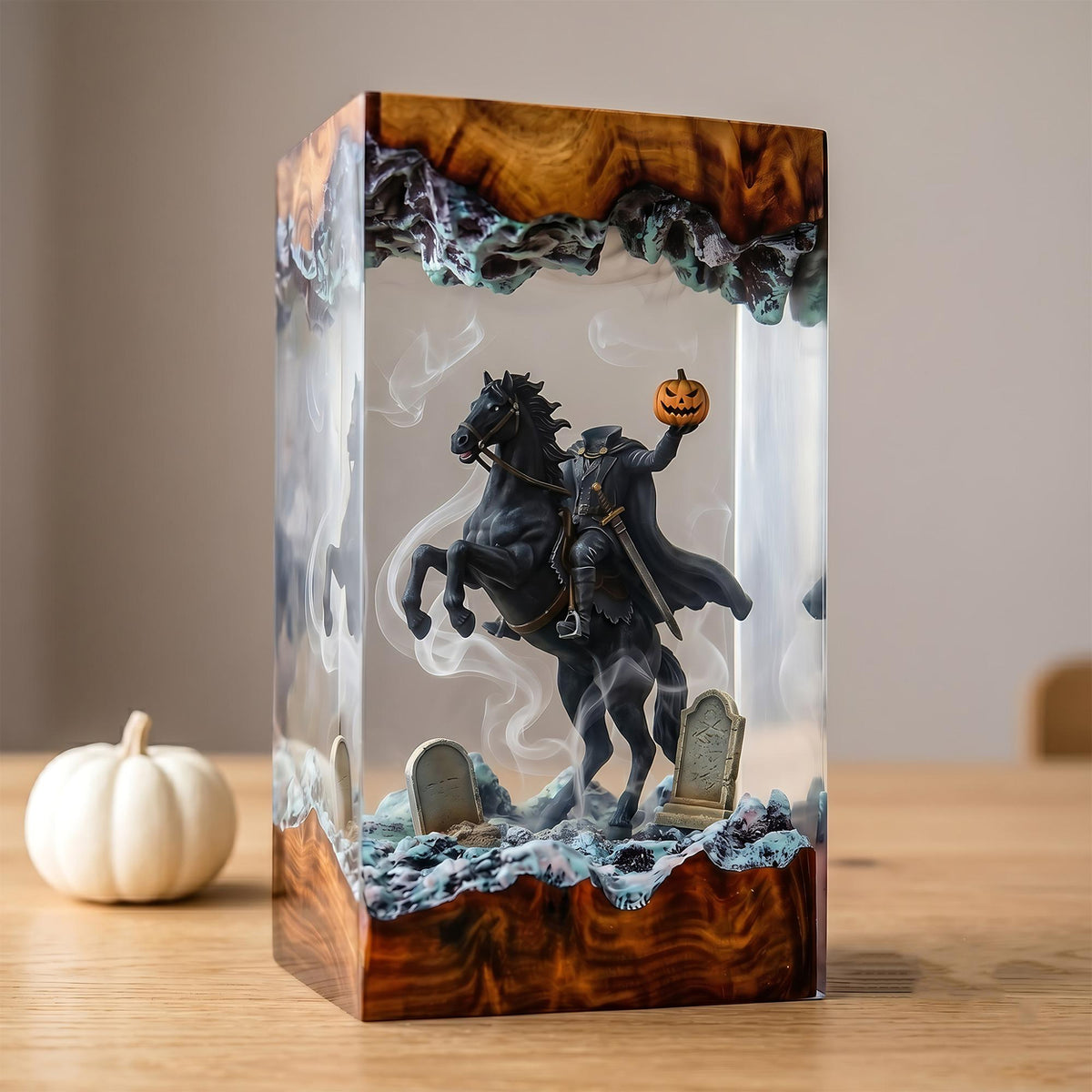 Headless Horseman Sleepy Hollow Epoxy Resin Lamp