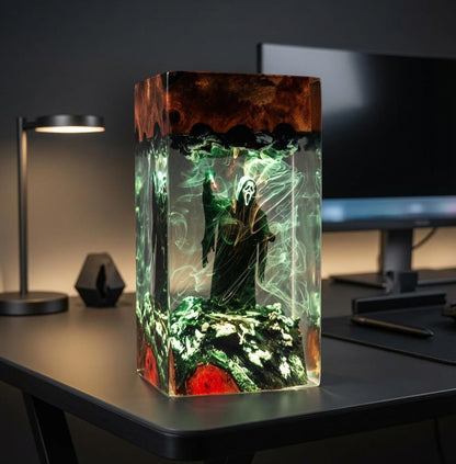 Ghostface Scream Epoxy Resin Lamp