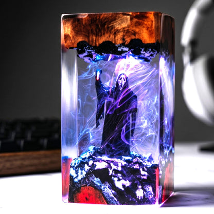 Ghostface Scream Epoxy Resin Lamp