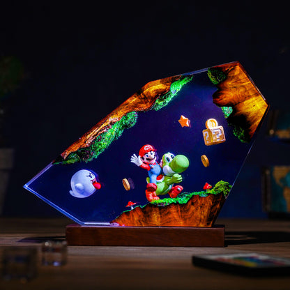 Geometric Super Mario World Resin Lamp