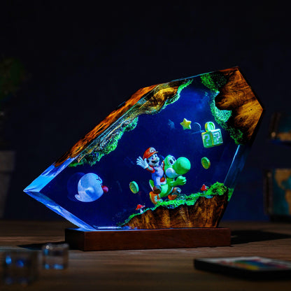 Geometric Super Mario World Resin Lamp