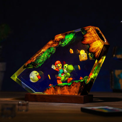 Geometric Super Mario World Resin Lamp