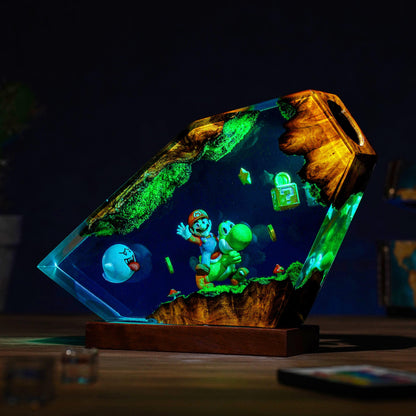 Geometric Super Mario World Resin Lamp