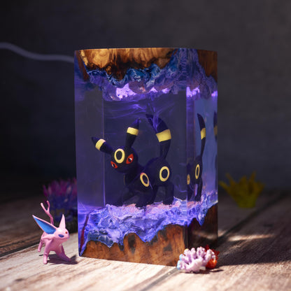 Diorama Umbreon Epoxy Resin Lamp