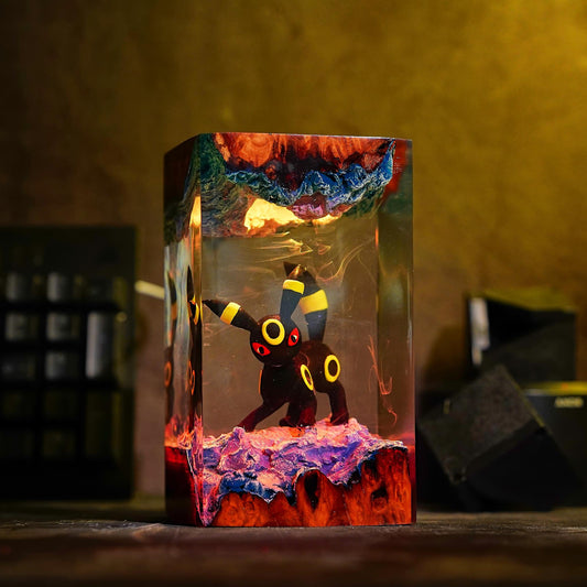 Diorama Umbreon Epoxy Resin Lamp