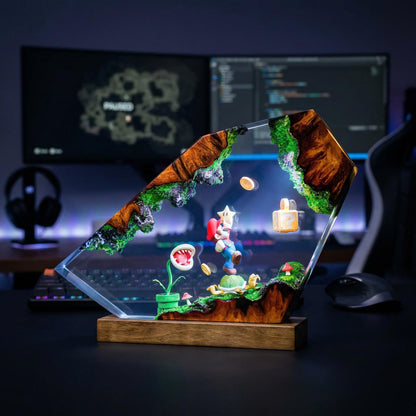 Super Mario Koopa Troopa Resin Lamp - Piranha Plant Anime Night Light
