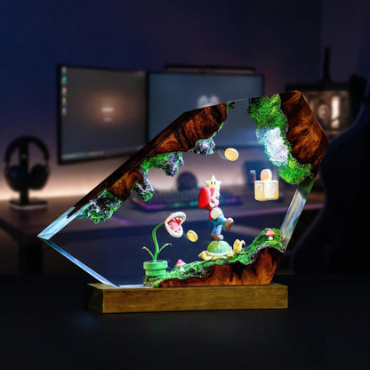 Super Mario Koopa Troopa Resin Lamp - Piranha Plant Anime Night Light
