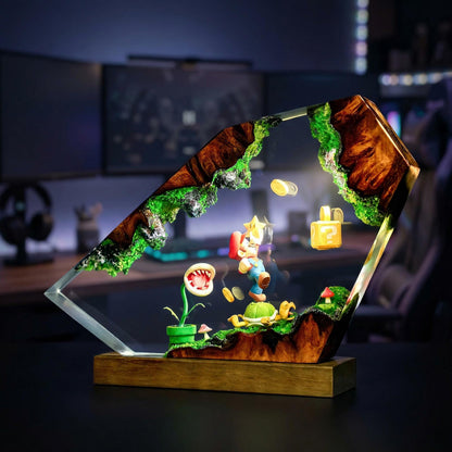 Super Mario Koopa Troopa Resin Lamp - Piranha Plant Anime Night Light