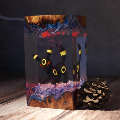 Diorama Umbreon Epoxy Resin Lamp
