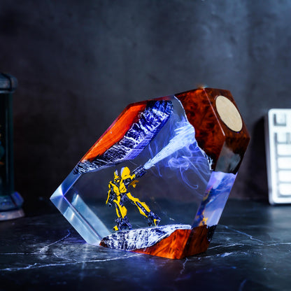 Bumblebee Laser Blast Resin Lamp - Transformers Anime Night Light Gift