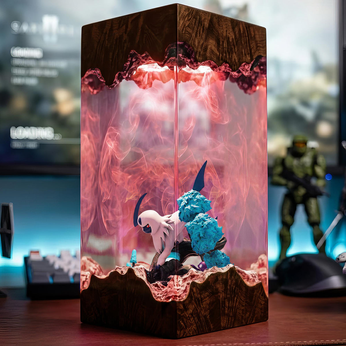 Absol Disaster Pokémon Epoxy Lamp