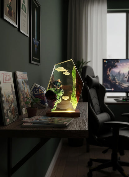 Handcrafted Link Skyscape Resin Night Light