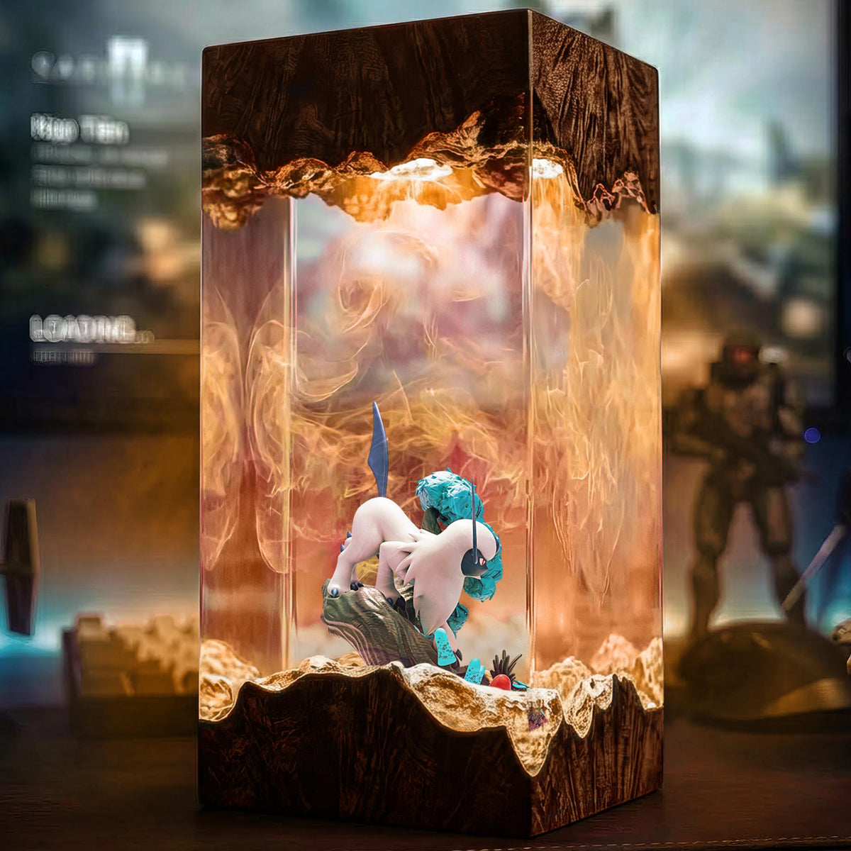 Absol Disaster Pokémon Epoxy Lamp