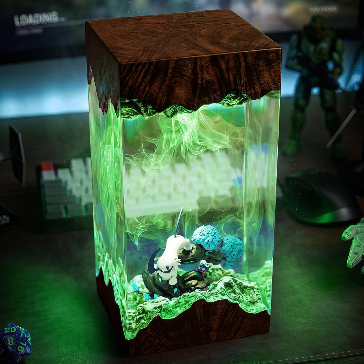 Absol Disaster Pokémon Epoxy Lamp