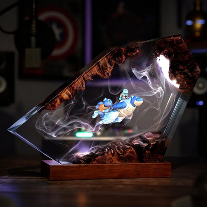 Blastoise Hydro Pump Desk Diorama