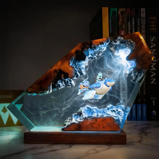Blastoise Hydro Pump Desk Diorama