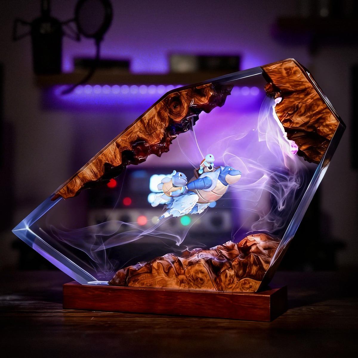 Blastoise Hydro Pump Desk Diorama