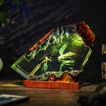 Cloud vs Sephiroth Final Showdown Resin Lamp