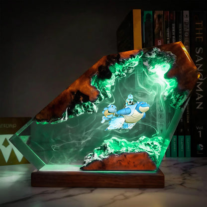 Blastoise Hydro Pump Desk Diorama