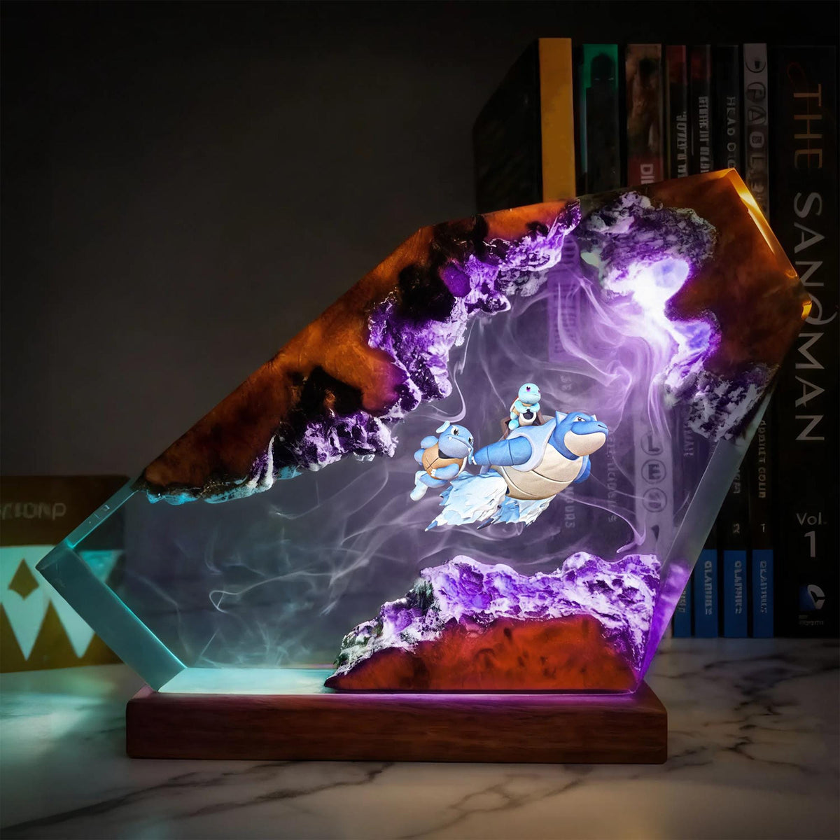 Blastoise Hydro Pump Desk Diorama