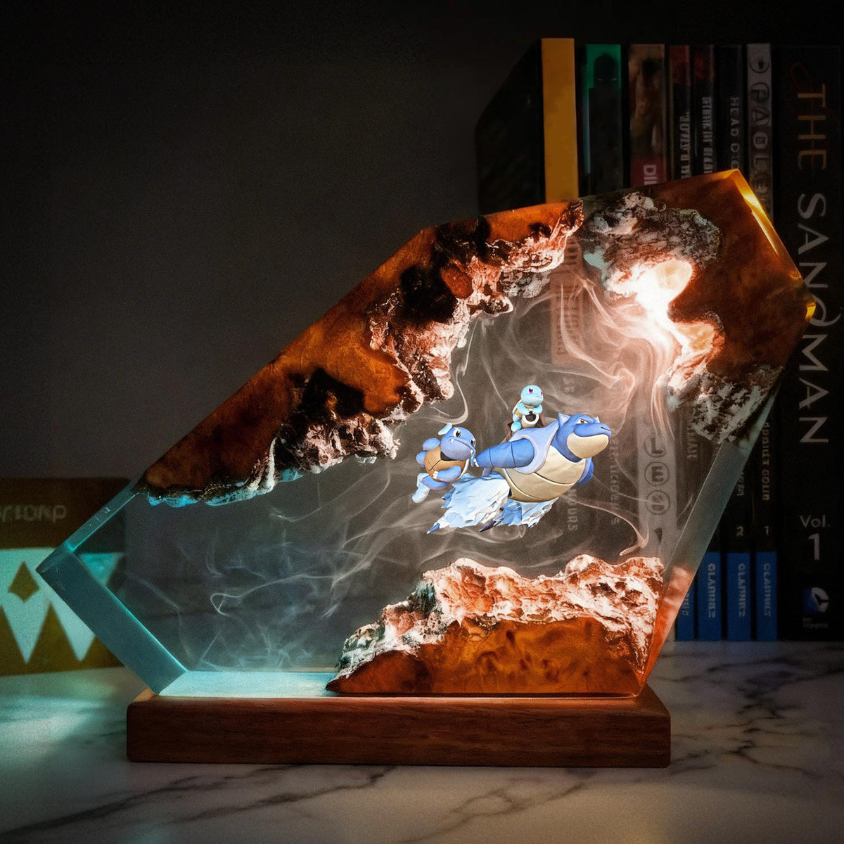 Blastoise Hydro Pump Desk Diorama