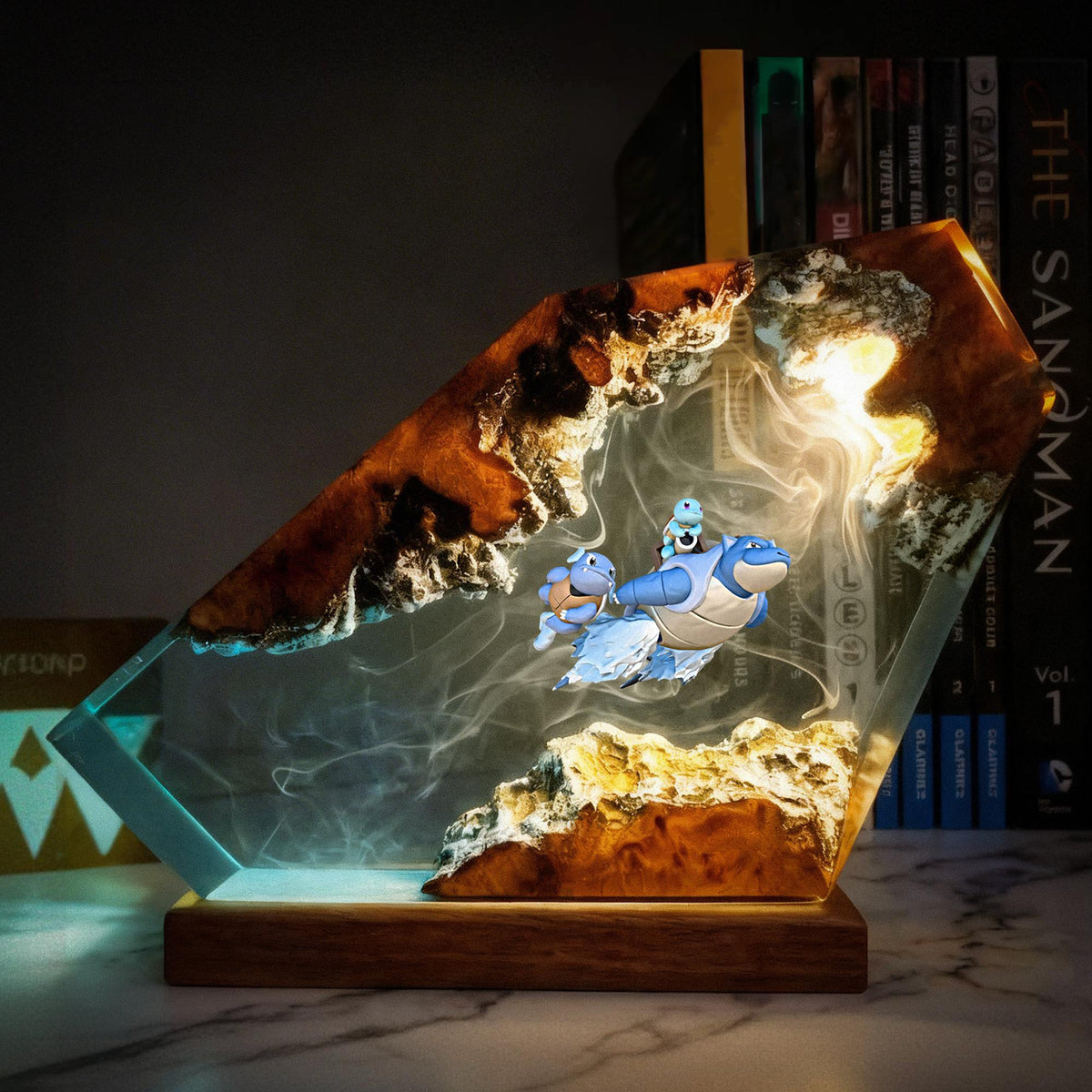 Blastoise Hydro Pump Desk Diorama
