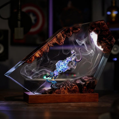 Unique Lucario Mewtwo Resin Night Light