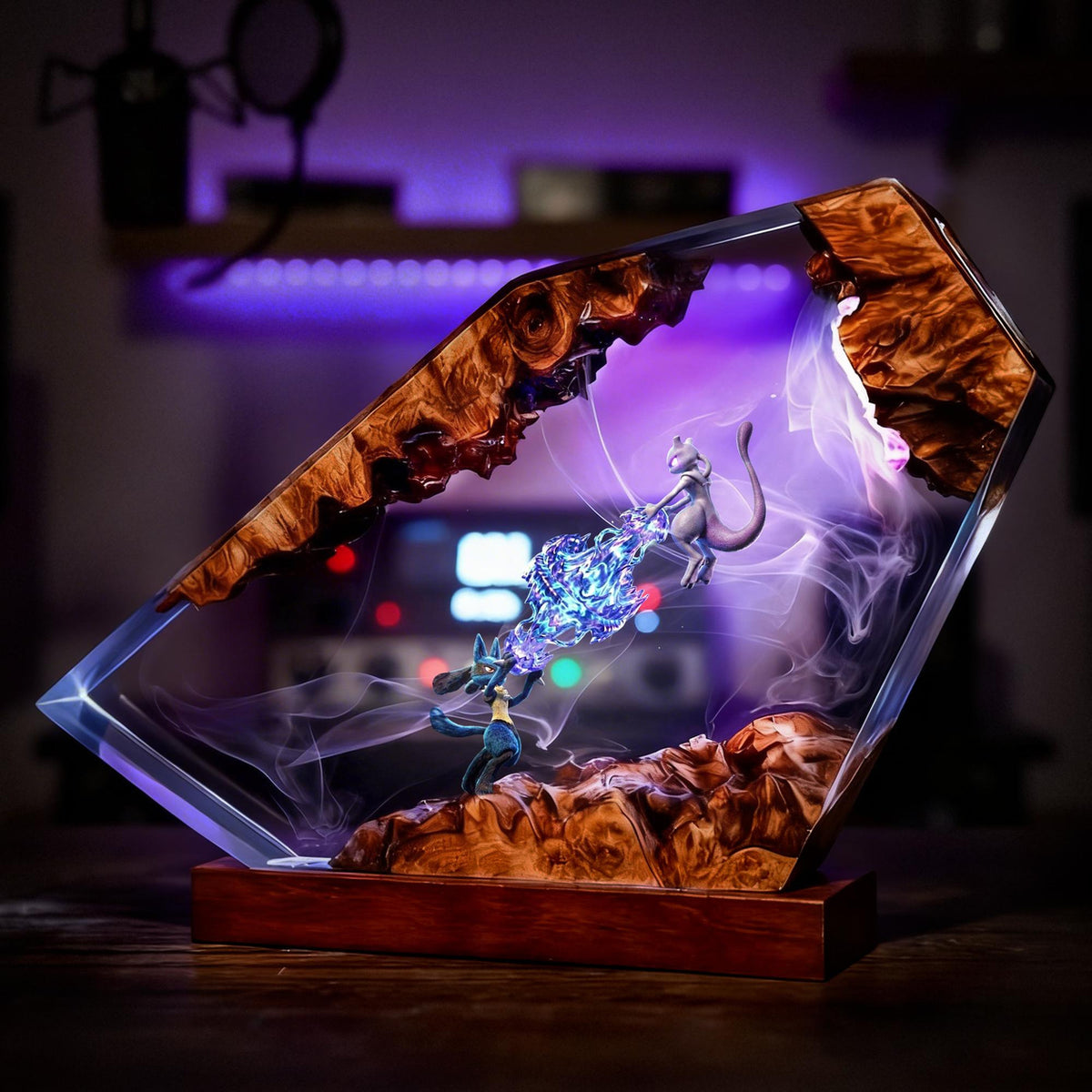 Unique Lucario Mewtwo Resin Night Light