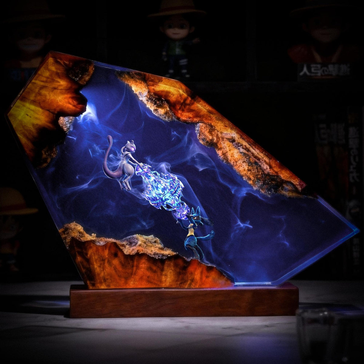 Unique Lucario Mewtwo Resin Night Light