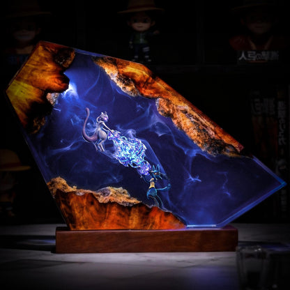 Unique Lucario Mewtwo Resin Night Light