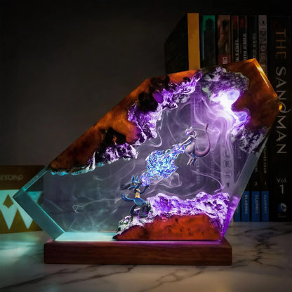 Unique Lucario Mewtwo Resin Night Light