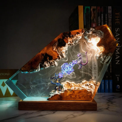 Unique Lucario Mewtwo Resin Night Light