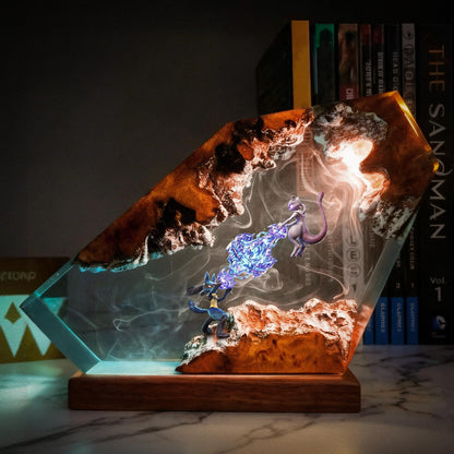 Unique Lucario Mewtwo Resin Night Light