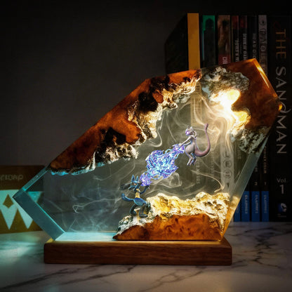 Unique Lucario Mewtwo Resin Night Light