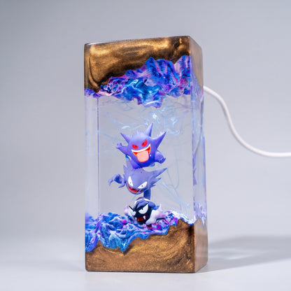 Ghost Pokémon Gengar Evolution Resin Lamp